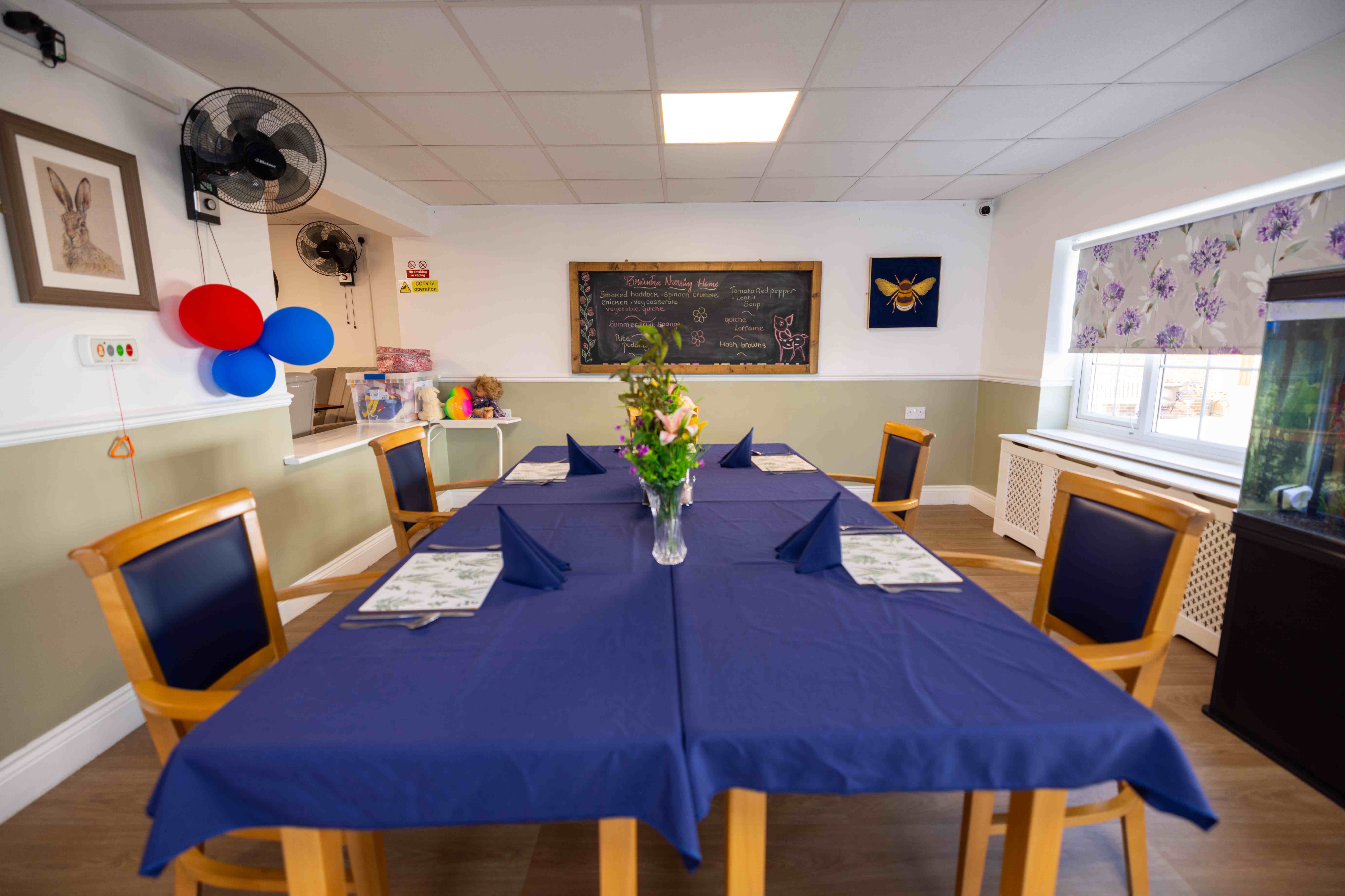 Elegant dining table setup